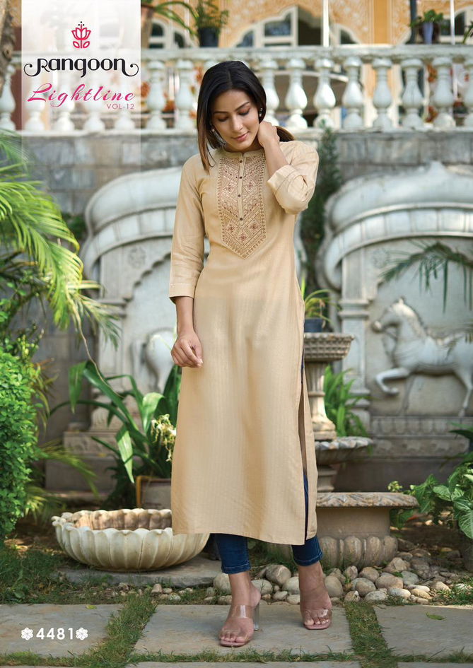 Light Line 12 By Rangoon Designer Kurtis Catalog